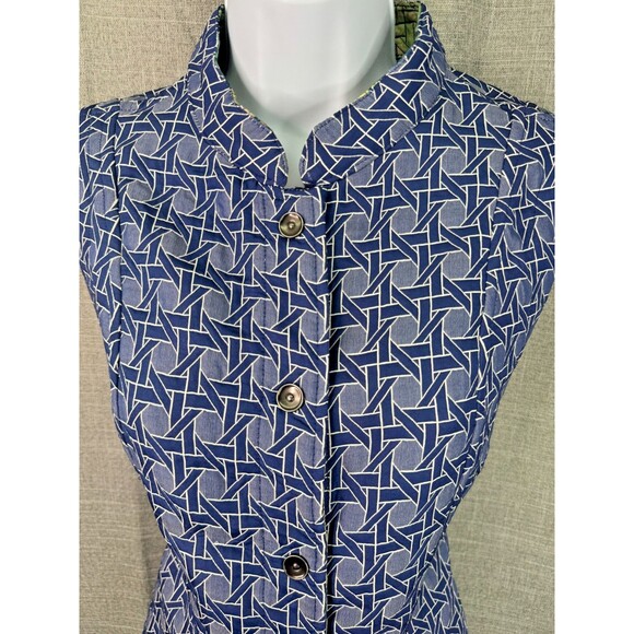 Christopher & Banks Women's Reversible Quilted Snap Button Vest Size M NWT - Picture 7 of 14